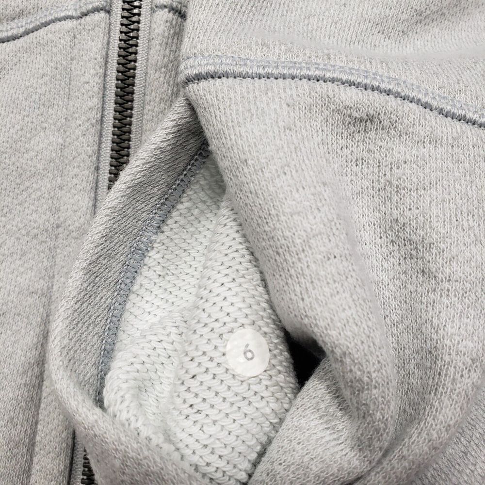 Lululemon Light Gray Zip-Up Hoodie Size 6 - Picture 4 of 10